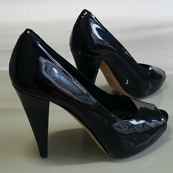 Bally Patent Leather Peep-Toe Pumps - Picture 2 of 14